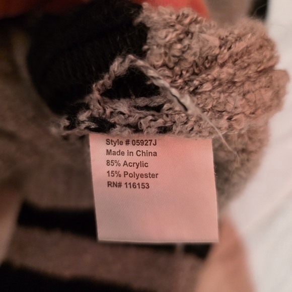 Poof! Gray and Black Size L Cat Sweater - Picture 7 of 7